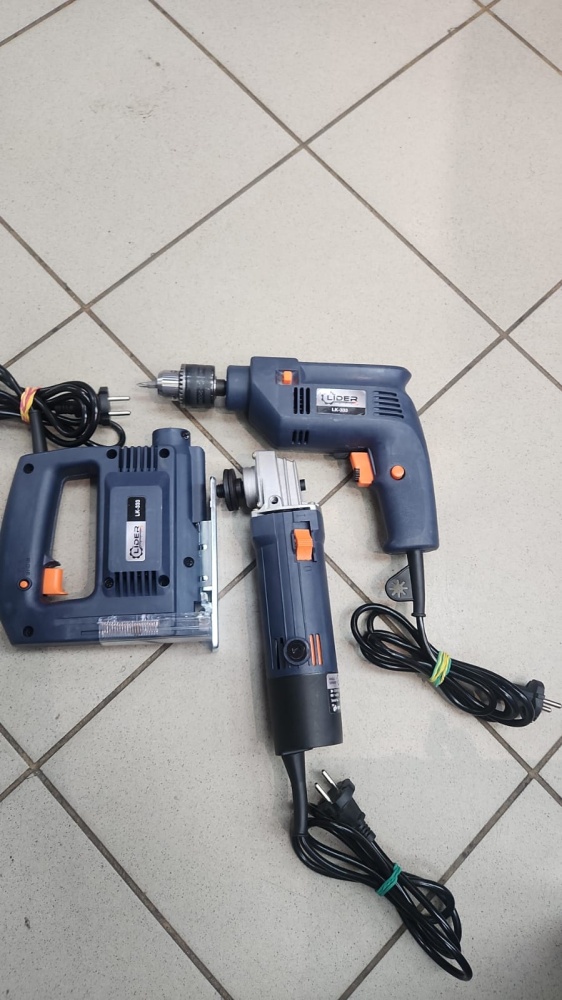 Набор инструментов 3в1 (ушм.дрель.лобзик)